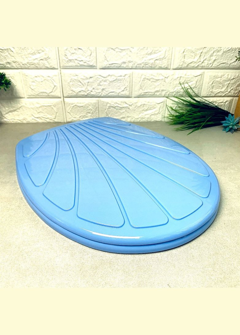 Блакитна кришка-сидіння для унітазу "перлина" Sydanit (303721962)