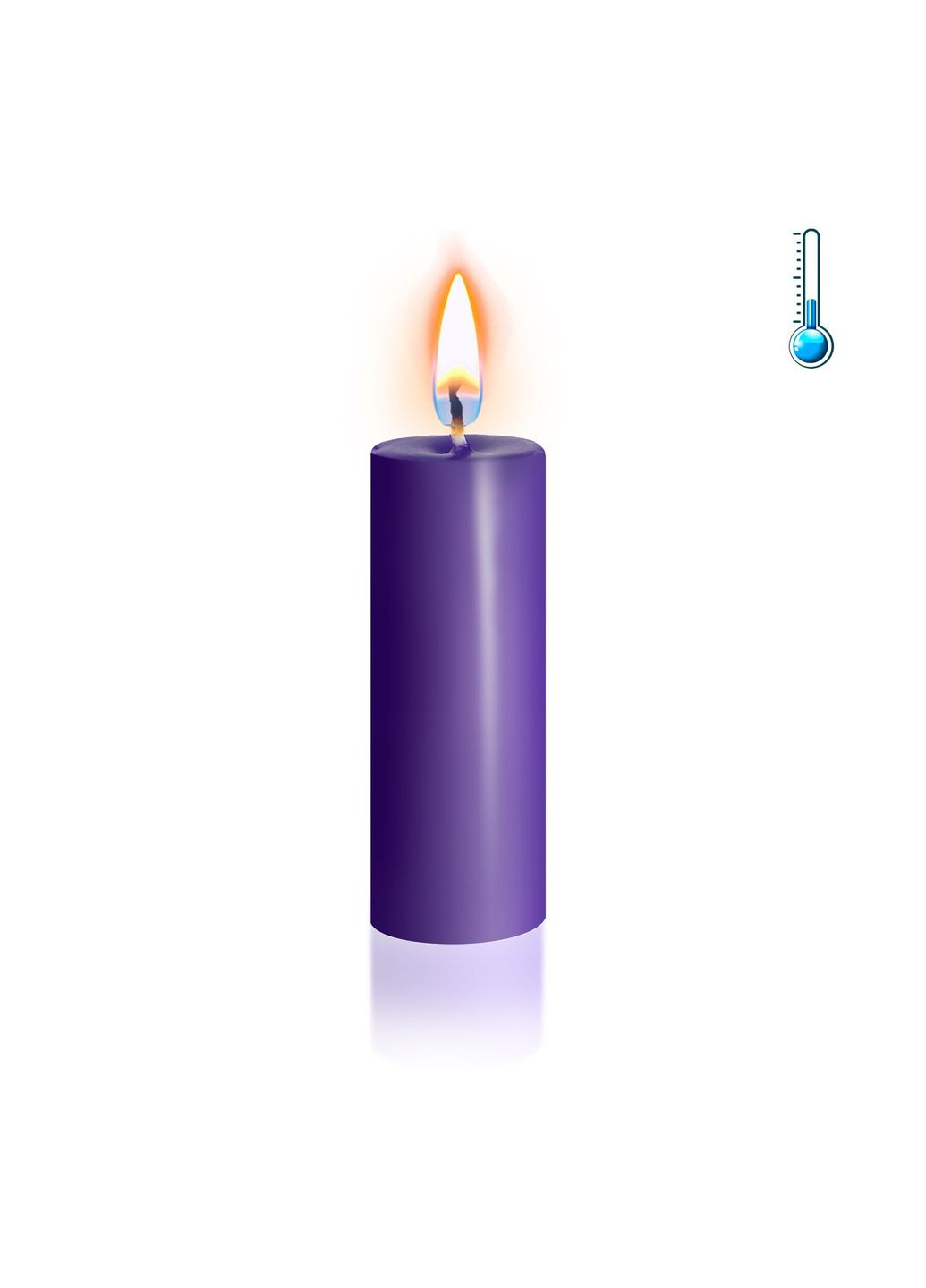 Фіолетова воскова свічка низькотемпературна S 10 см Art of Sex (291440816)