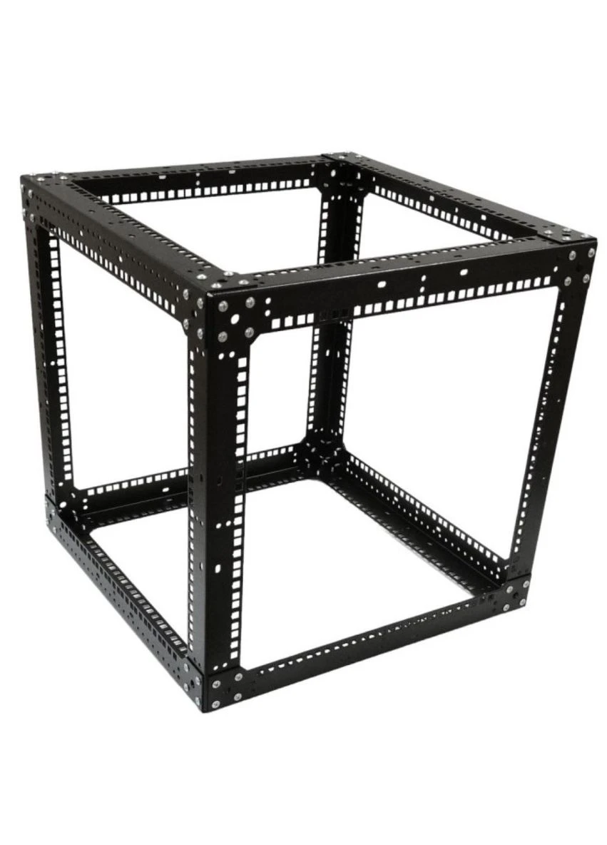 Стойка-кронштейн Cube 19″ 9U 550х550х550 мм, усиленная, черная, (UA-OFLC955W2.0-BK) CMS (385827609)