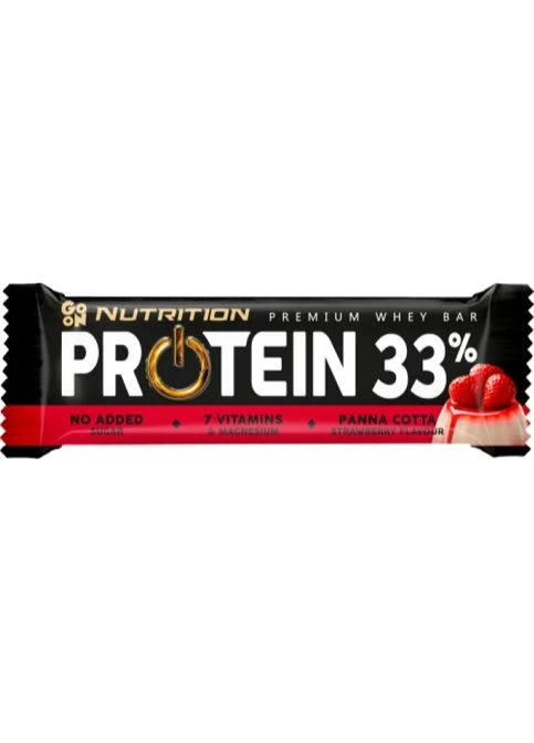 Протеїновий батончик Go On Protein Bar 50 gr (Panna Cotta Strawberry) Go On Nutrition (341324735)