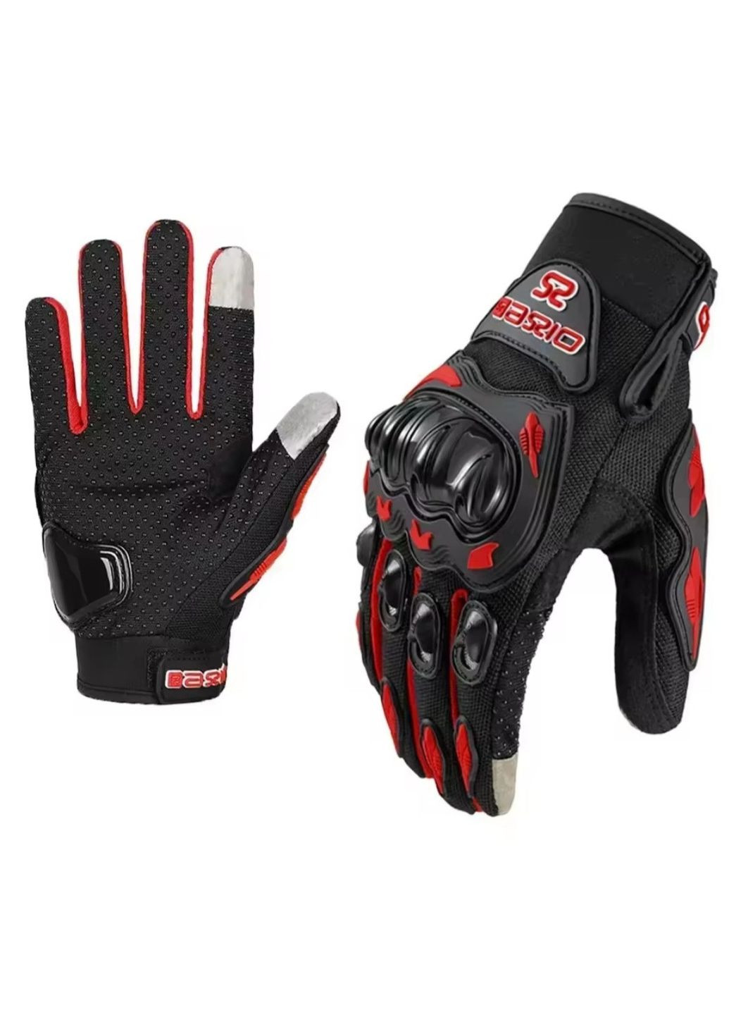 Мотоциклетные перчатки AX03 с сенсорными вставками XL Red No Brand (370268627)
