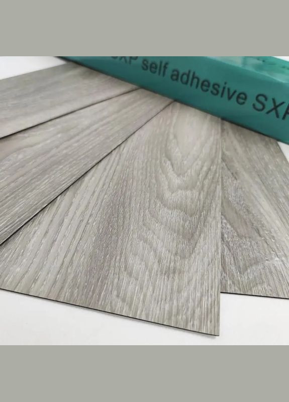 Самоклеюча вінілова плитка сіре дерево, ціна за 1 шт. (СВП-001) 3D Loft (298400547)