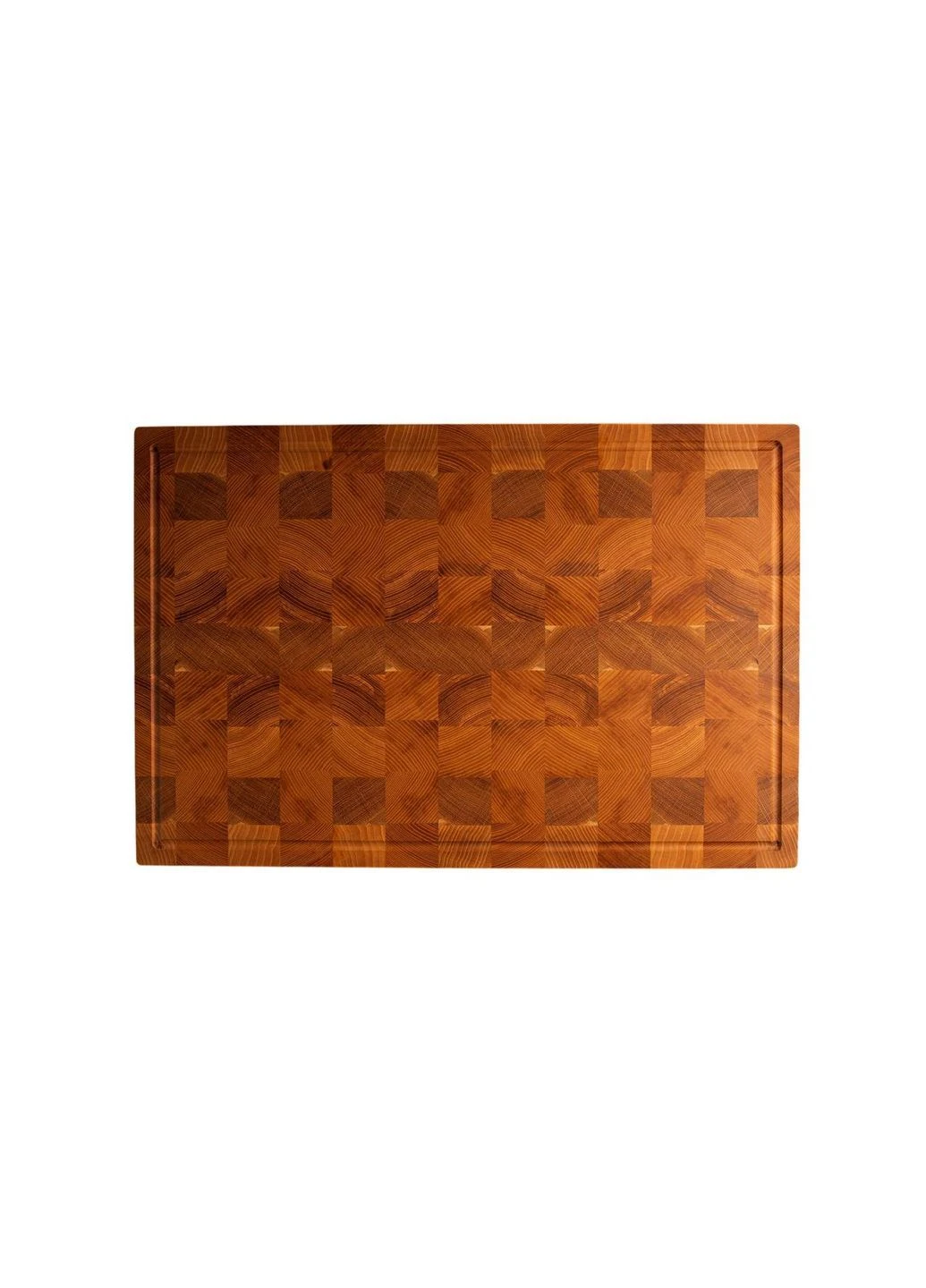 Торцевая разделочная доска с желобом BVD12 60х40х4.5 см Коричневый (1367) Gorillas BBQ (387624996)