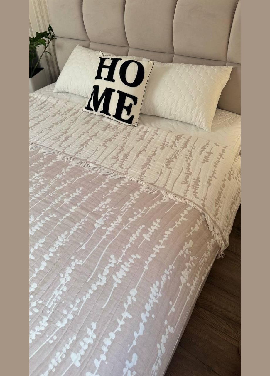 Покрывало хлопок Евро 200х230 Бежевый (П4К-muslin25-006-02) No Brand (342097540)