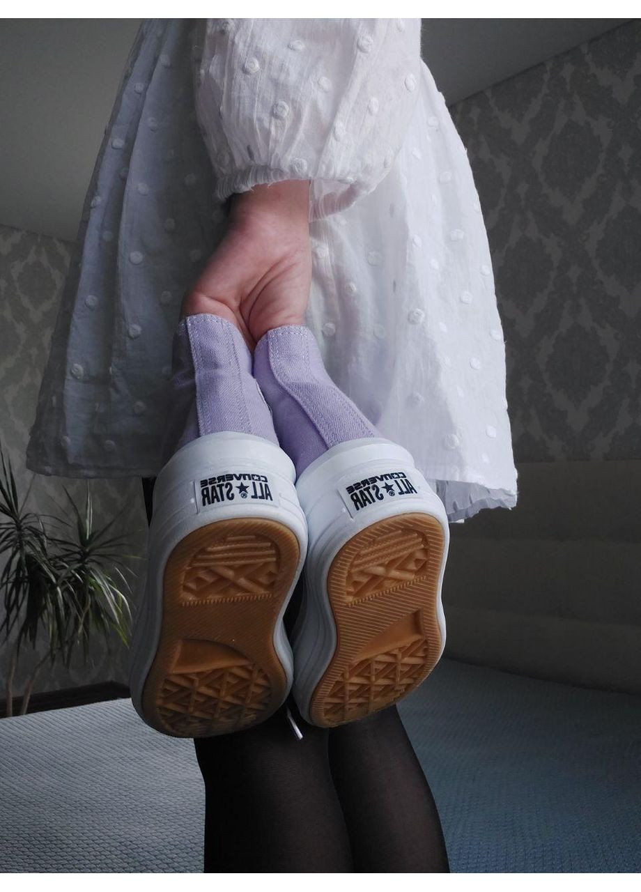 Белые демисезонные кеды мужские converse chuck taylor all star move конверс No Brand