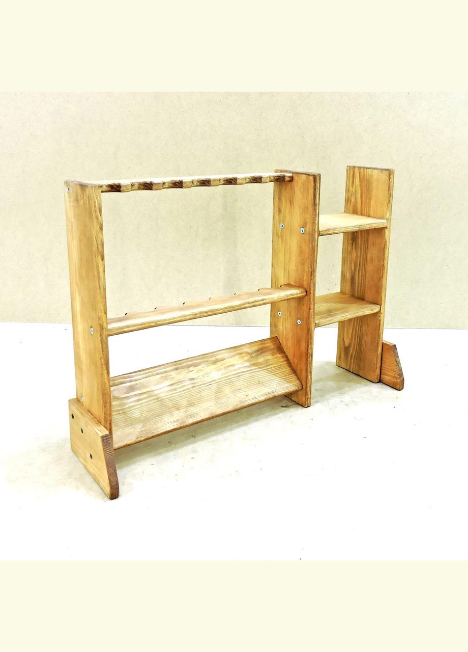 Органайзер для удочек из дерева Каспий 7 сиена (РЫБ-071505) No Brand (328909810)