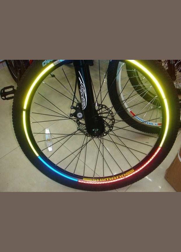 Велосипедные светоотражающие наклейки на обода колес, красные No Brand (316473018)