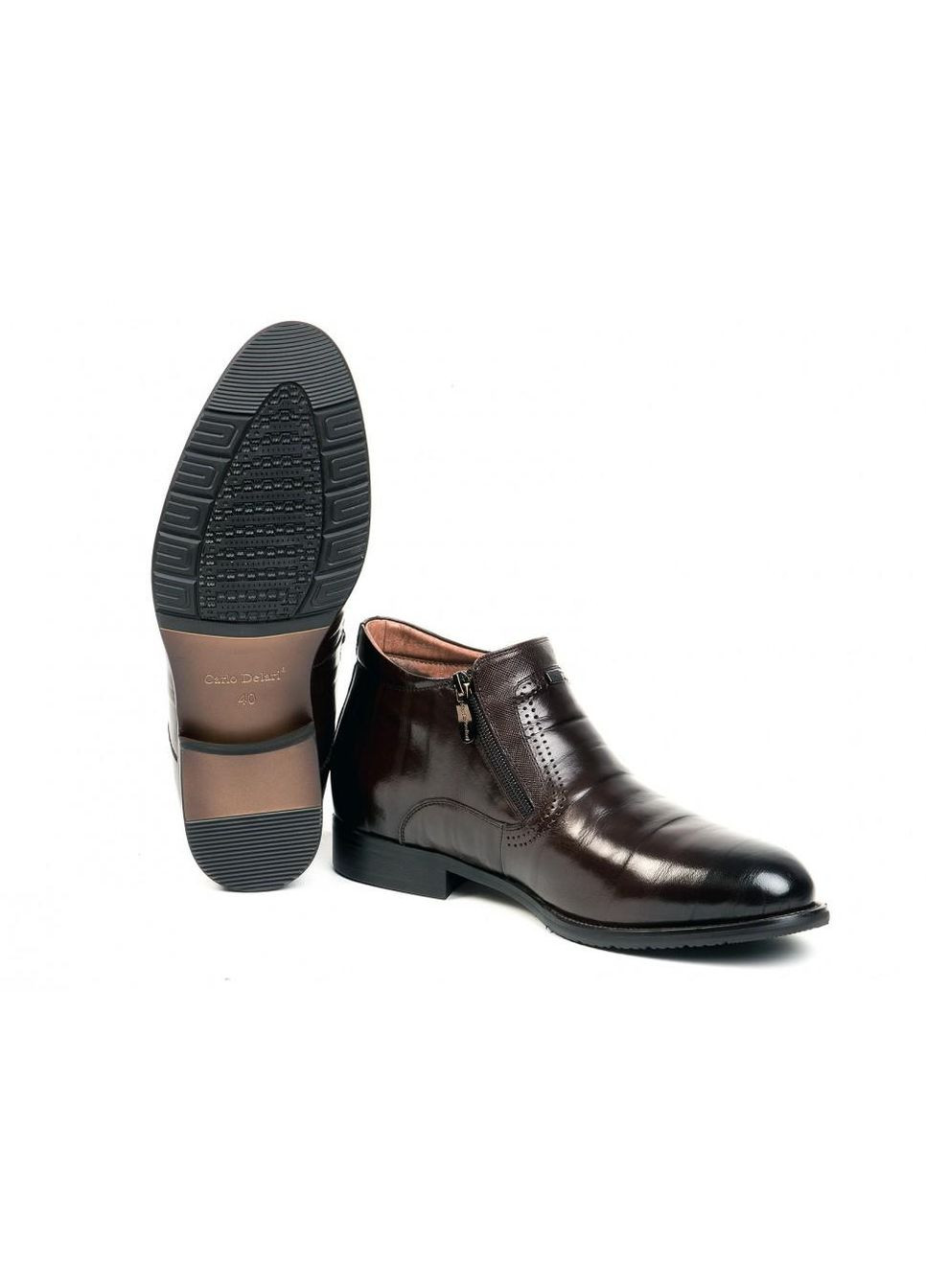 Коричневые зимние ботинки 7164110 цвет коричневый Carlo Delari