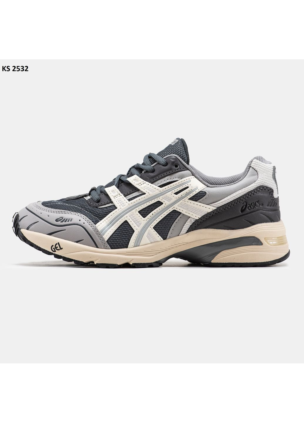 Сірі Осінні кросівки чоловічі asics gel-1090 gray асікс гель 1090 No Brand