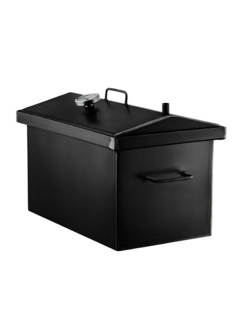 Коптильня гарячого копчення "L" зі звичайного металу з термометром, 2мм No Brand (314832297)