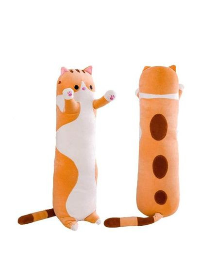 Мягкая игрушка-обнимашка "Кот-батон", оранжевый, 70 см MIC (372468916)