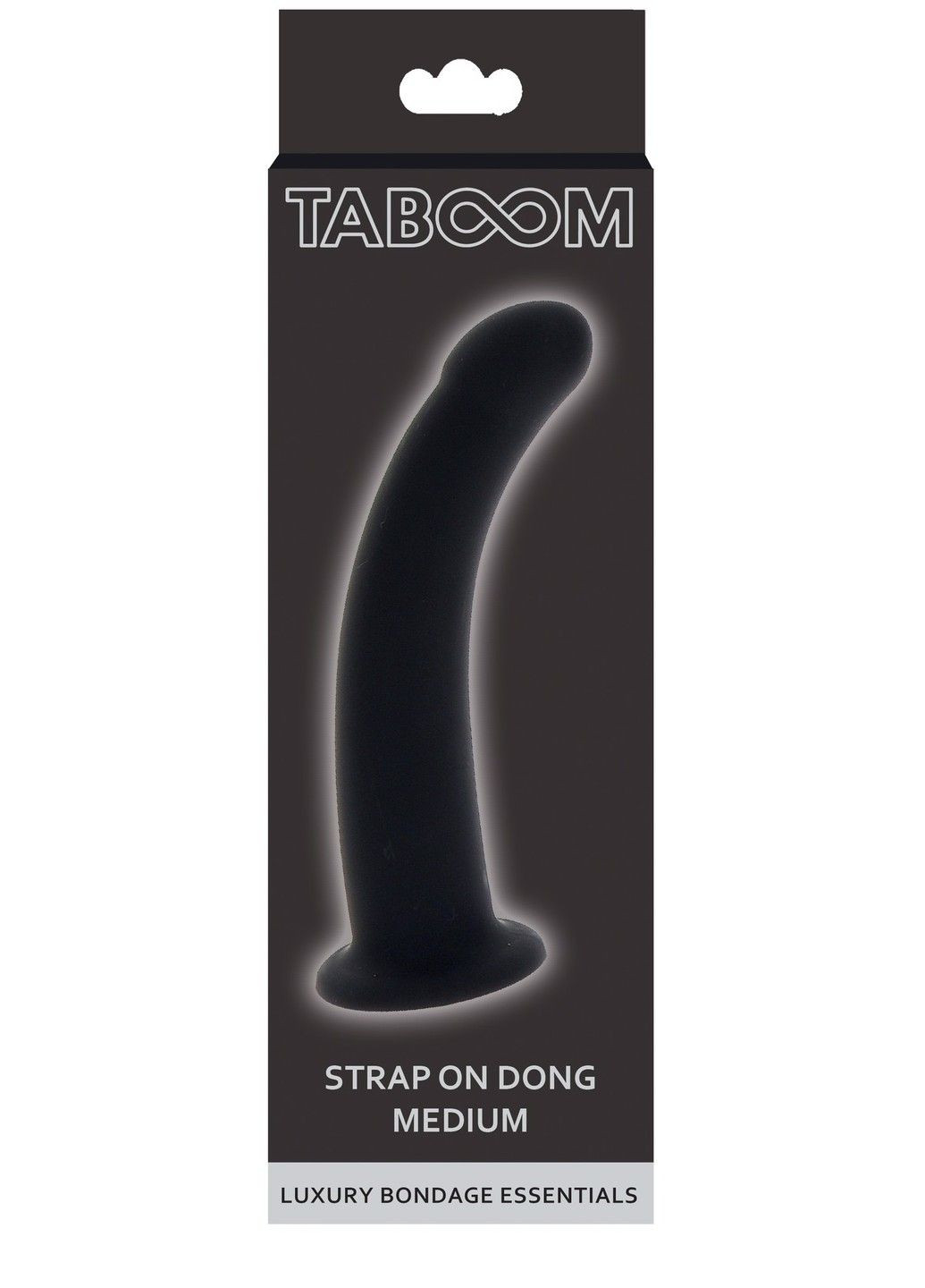Фаллоимитатор страпон Strap-On Dong Medium черного цвета, 14 см х 3.3 см Taboom (289783008)
