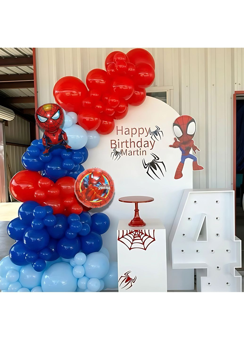 Набір 80 куль для фотозони Легендарний Спайдермен Червоний і синій No Brand (360559745)