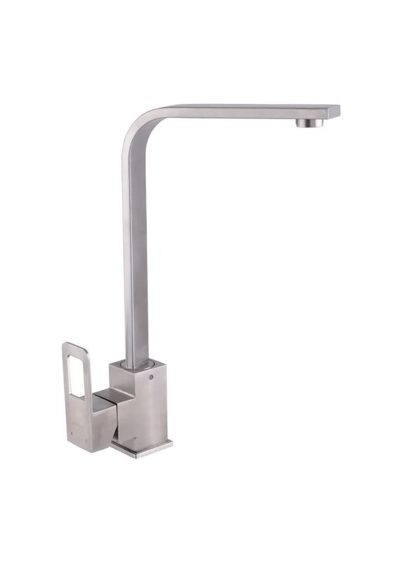 Смеситель для кухни FIT 011 (SS2819) — однорычажный смеситель с поворотным Г-образным изливом Mixxus (334003231)