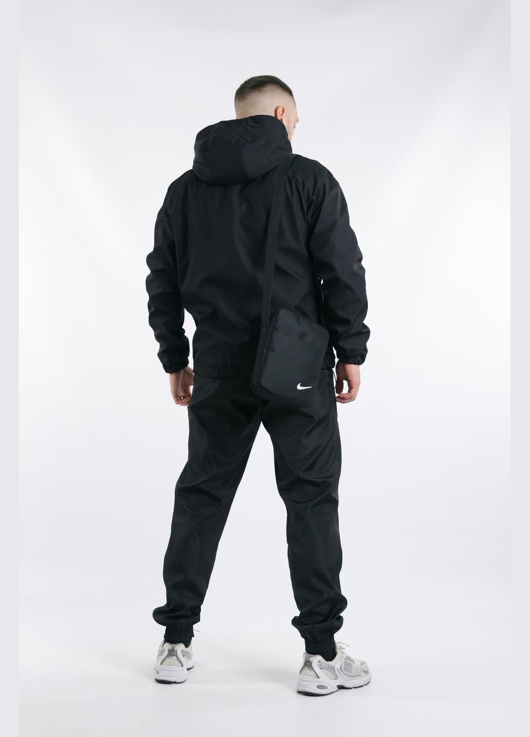 Черный демисезонный мужской комплект No Brand