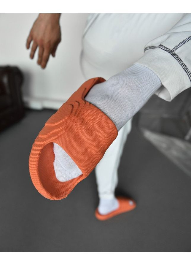 Помаранчеві Літні чоловічі капці slide mountain No Brand