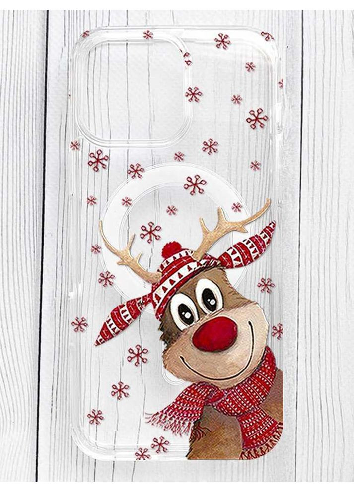 Магнітний чохол на iPhone 16 Pro Max із підтримкою MagSafe Зимове оленятко (принт 149) Silicone Case (362966123)