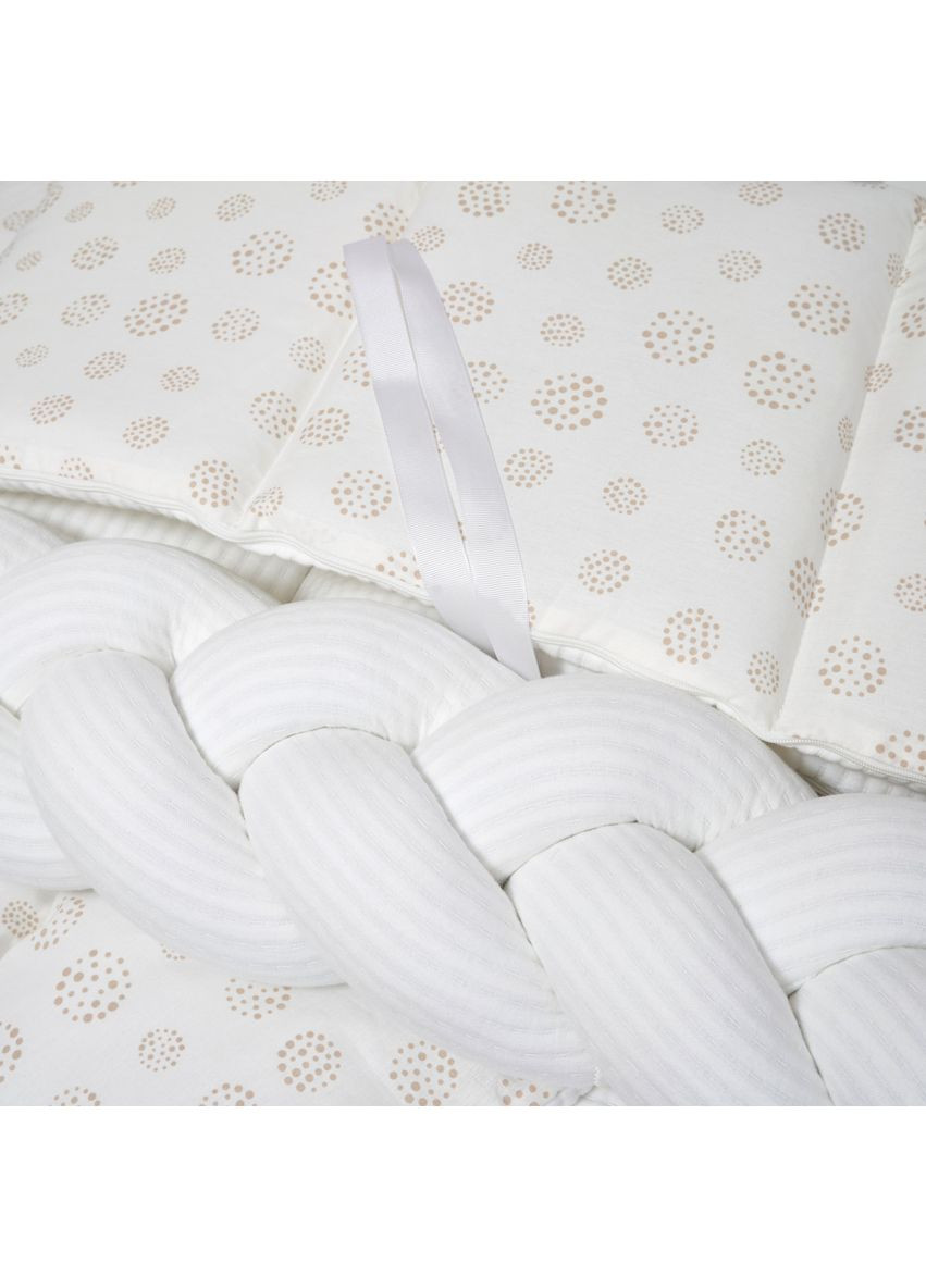 Постельный комплект Cotton, 7 элементов, белый () Twins 4077-TC-01 (361019943)