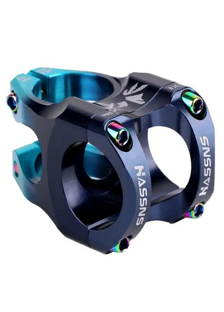 Винос керма Custom 31,8 x 35 мм, чорно-синій HASSNS (324627192)