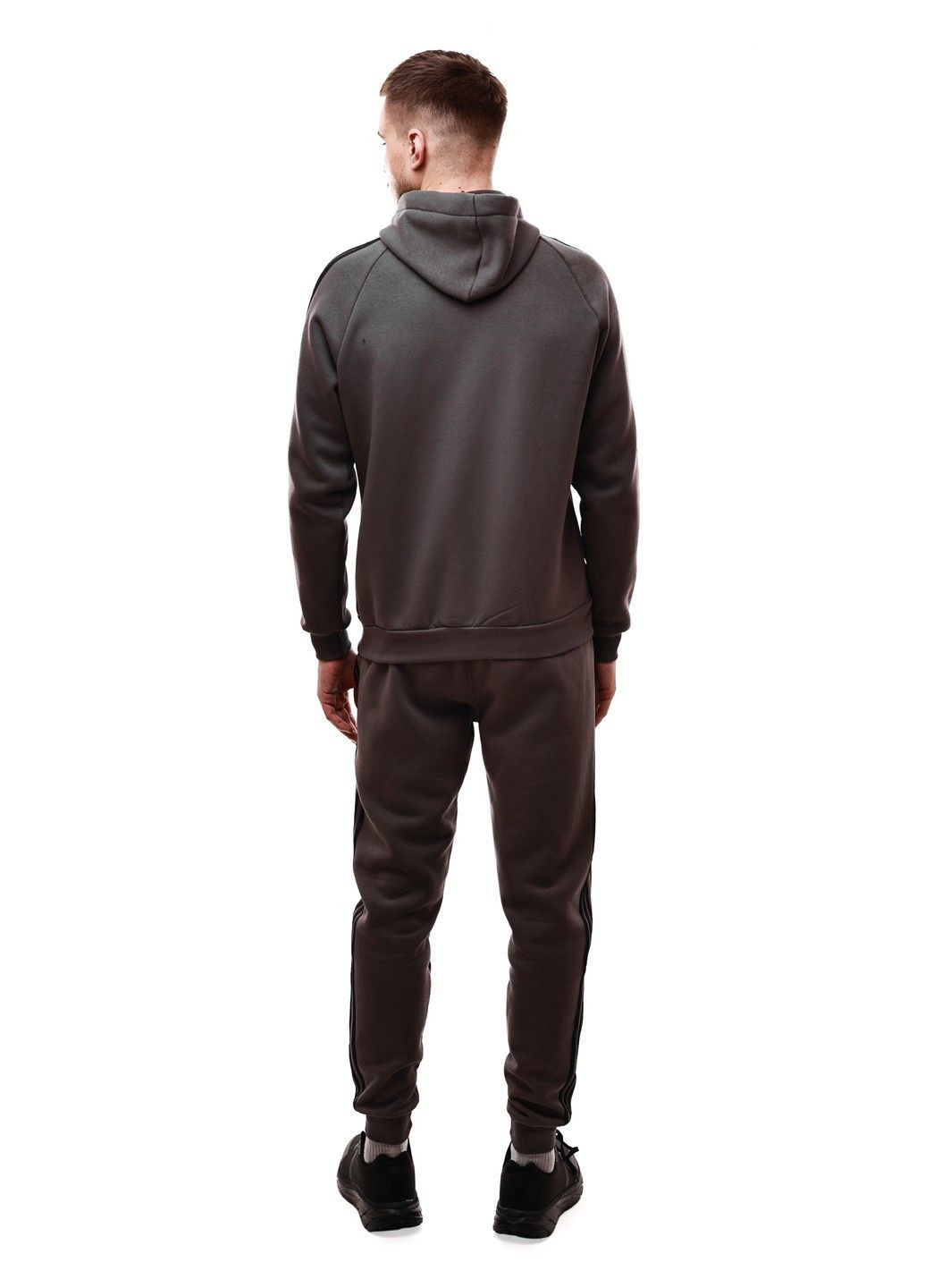 Чорний зимній костюм спортивний чоловічий No Brand