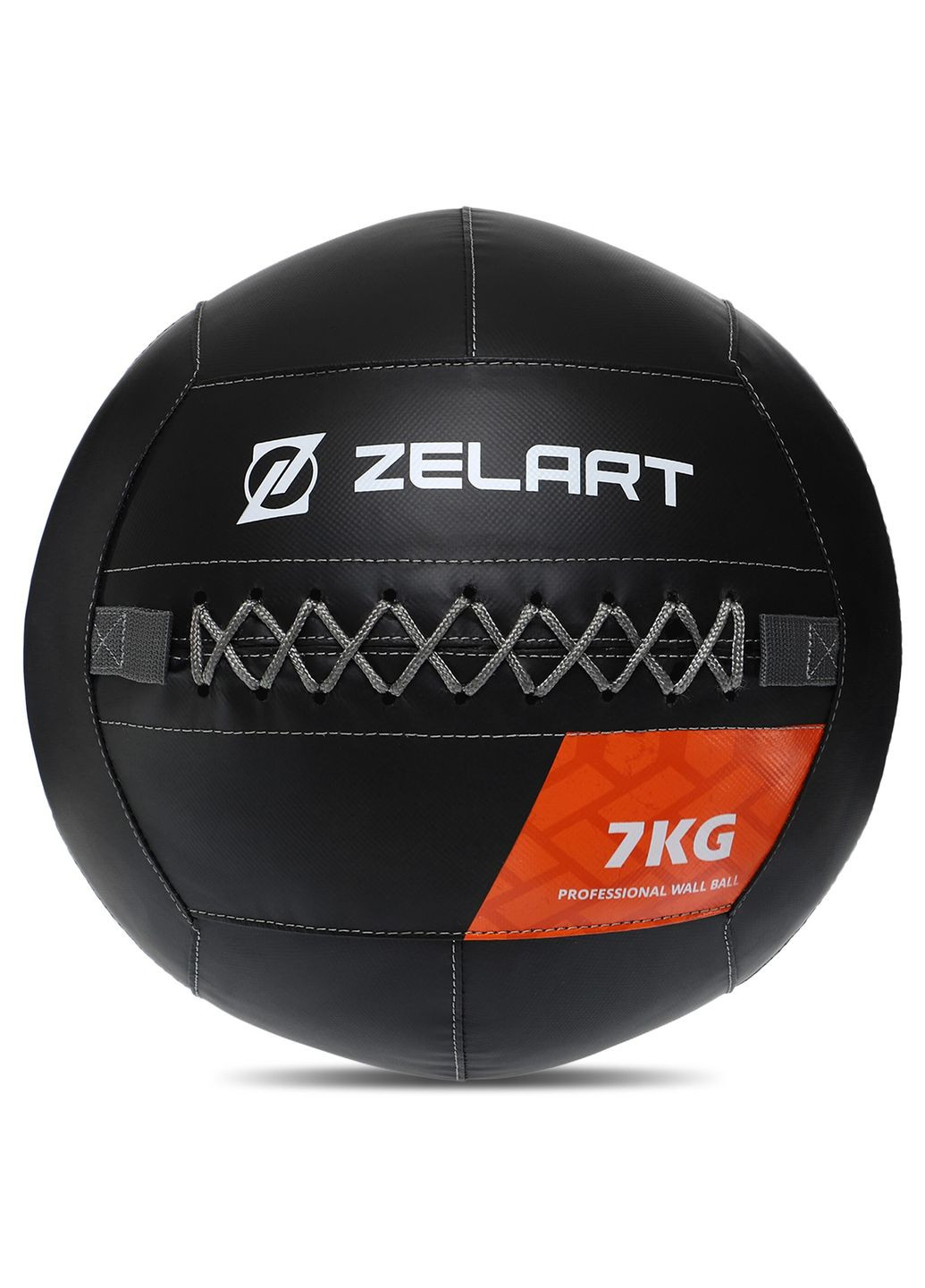 М'яч набивний медичний для кросфіту WALL BALL Чорний (вага 7 кг) TA-7822-7 Zelart (367617512)