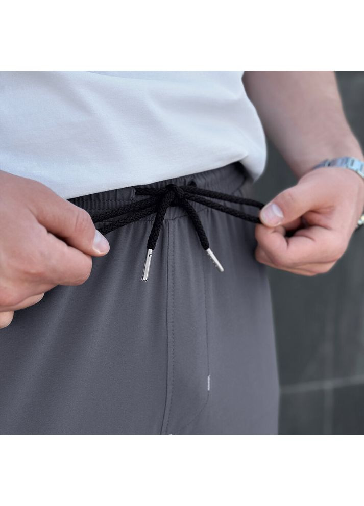 Графитовые повседневный демисезонные джоггеры брюки Pobedov