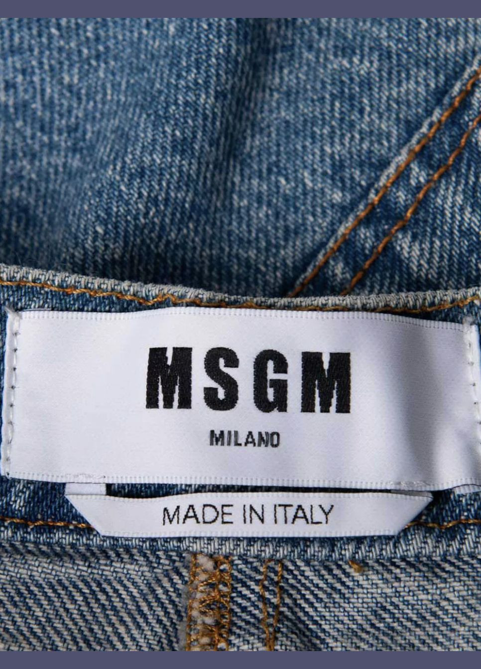 Темно-голубая праздничный, коктейльный, спортивная, офисная, домашний, пляжный, карнавальный, повседневная, кэжуал, джинсовая, вечерний стильная джинсовая юбка MSGM карандаш