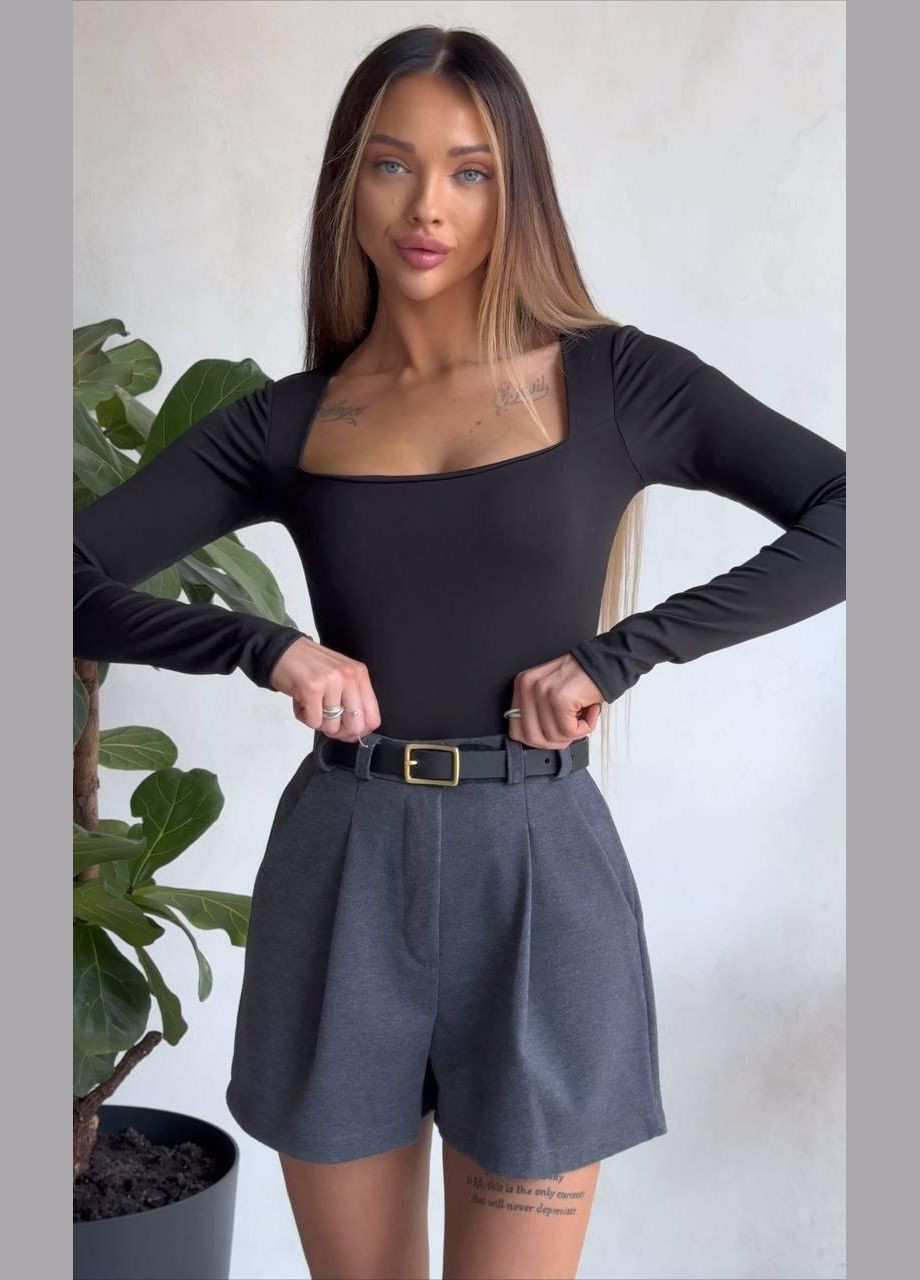 Шорты женские - стильные и теплые №055 Серый 42-44 JUGO Atelier (302652850)