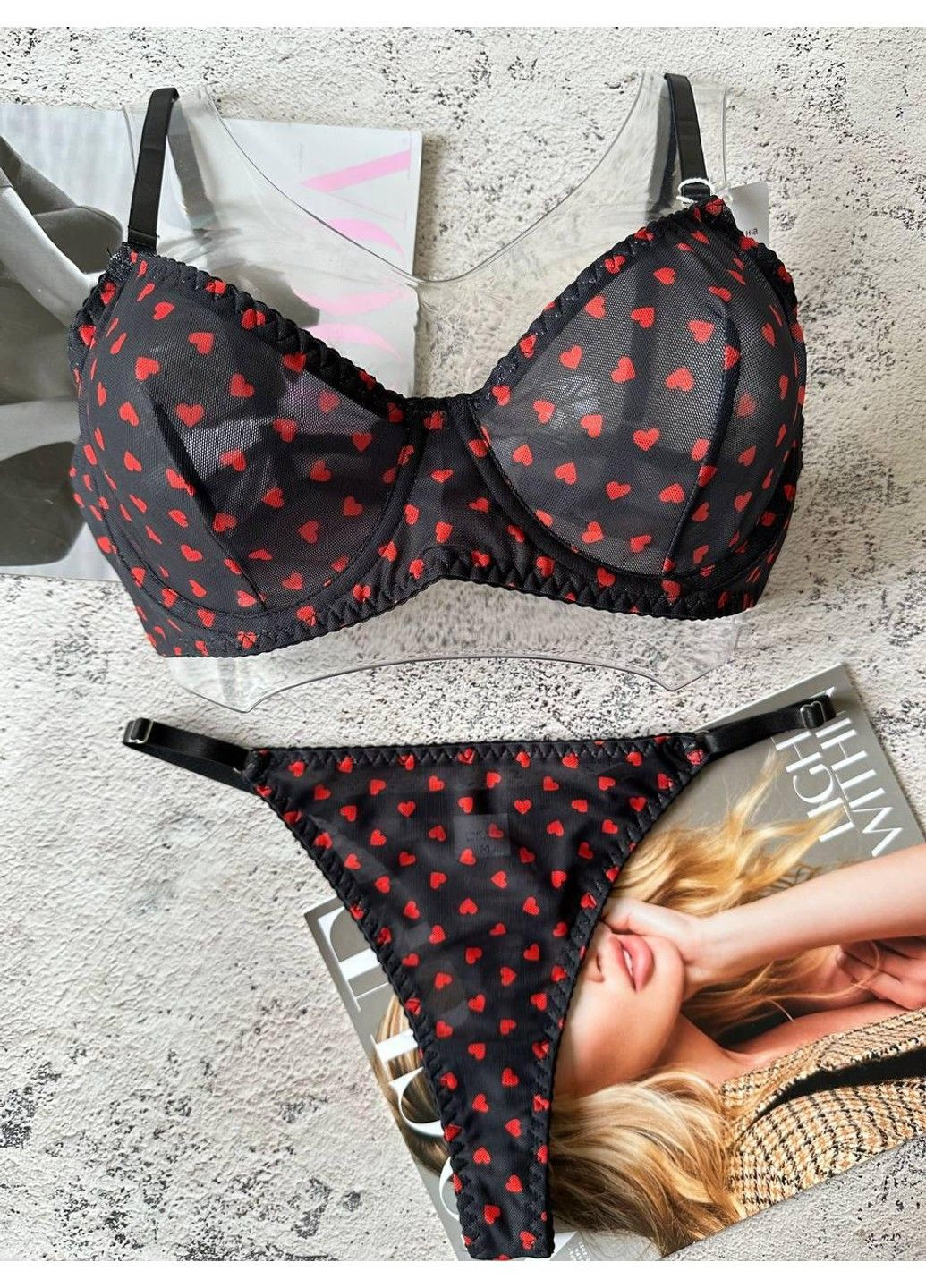 Черный черное женское нижнее белье комплект на чашку всd Beisdanna