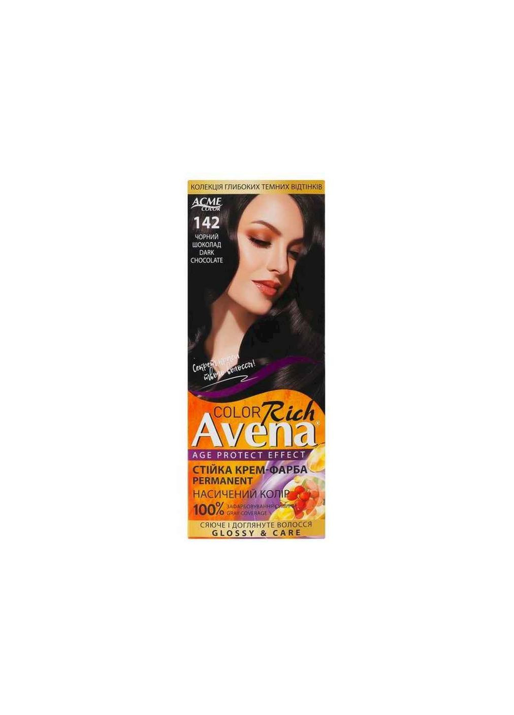 Крем-фарба Rich Color 142 Чорний шоколад Acme Color (359436096)