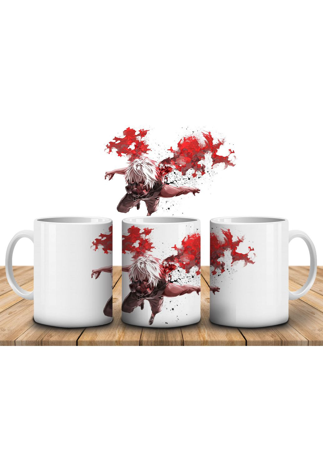 Кружка c принтом Токийский гуль Tokyo Ghoul-8, 330 мл No Brand Чашка (324622028)