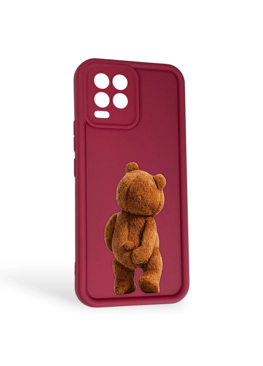 Чехол силиконовый Soft Touch с 3D принтом смешного теда мишки для 8 (Полная защита камеры) Realme (378970028)