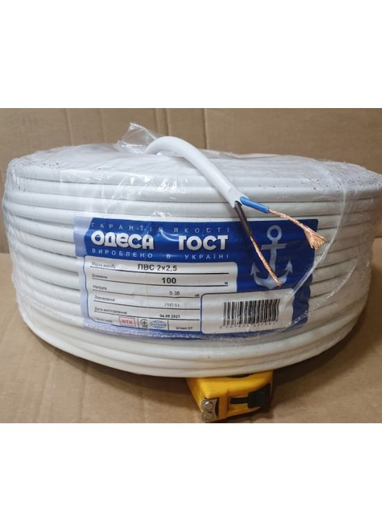 Кабель (провід) ПВС 2х2.5 Одеса ГОСТ (кратно 5м) Каблекс Україна (362603578)