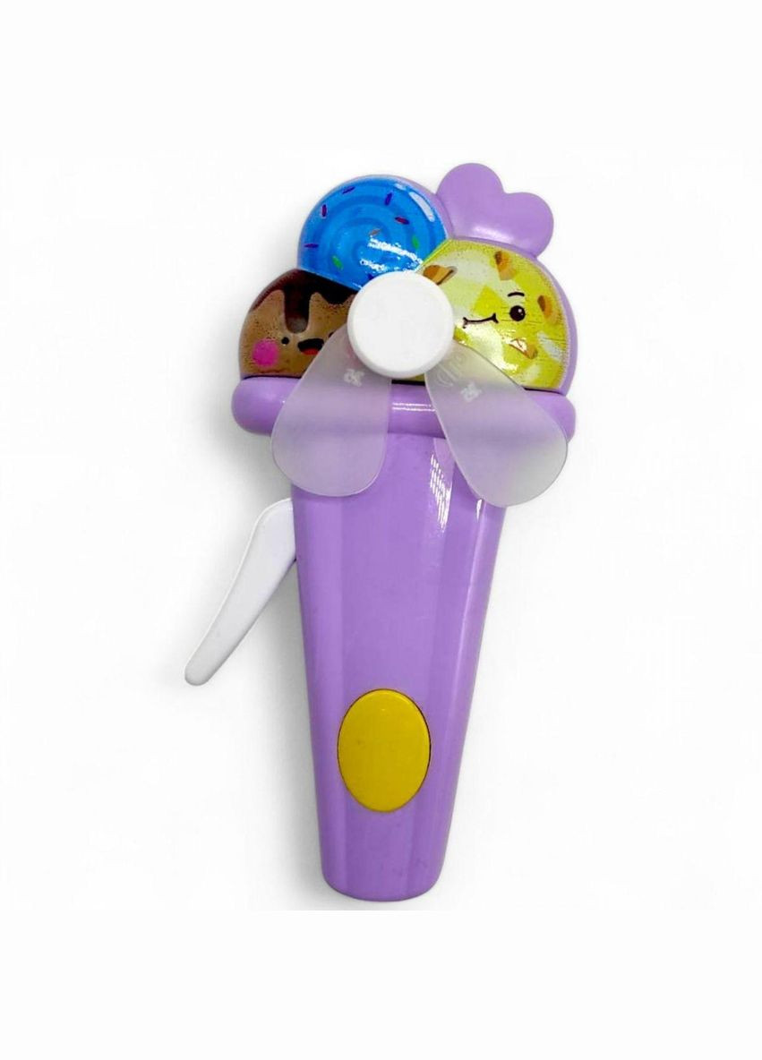 Вентилятор детский ручной механический Мороженое ( ) (642) MIC (362436444)