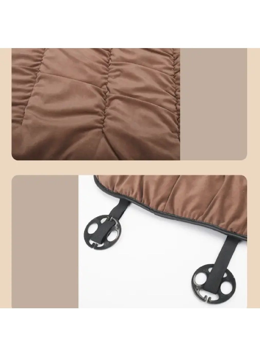 Комплект набор защитных накладок на сидения в салон машины автомобиля с антискользящими элементами (479147-Prob) Серый Unbranded (316027020)