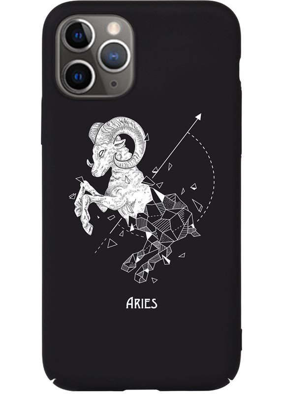 Чехол-накладка Full PC Print Case Apple iPhone 11 #168_Aries Black Toto (301782981)