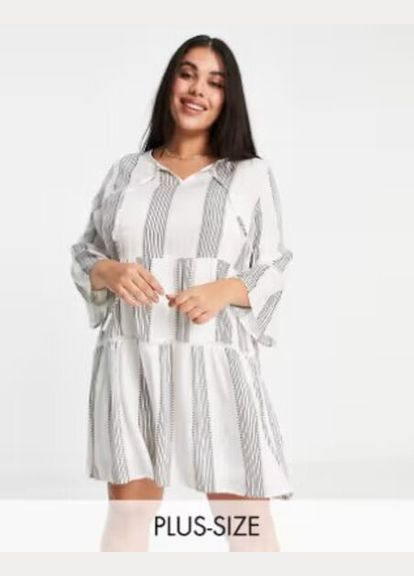 Молочна кежуал сукня Asos в смужку