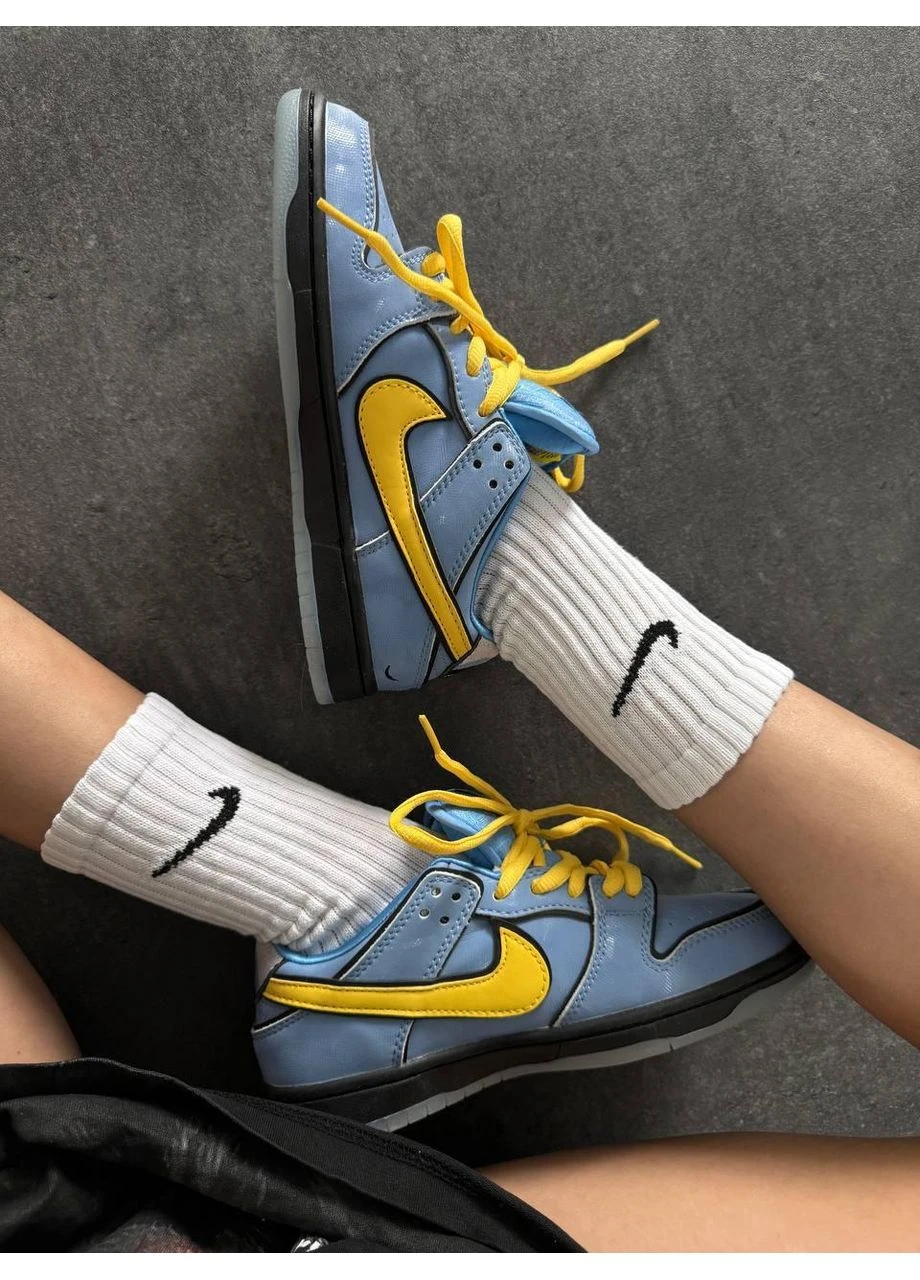 Цветные летние кроссовки nike sb dunk powerpuff girls bubbles. найк сб данк No Brand
