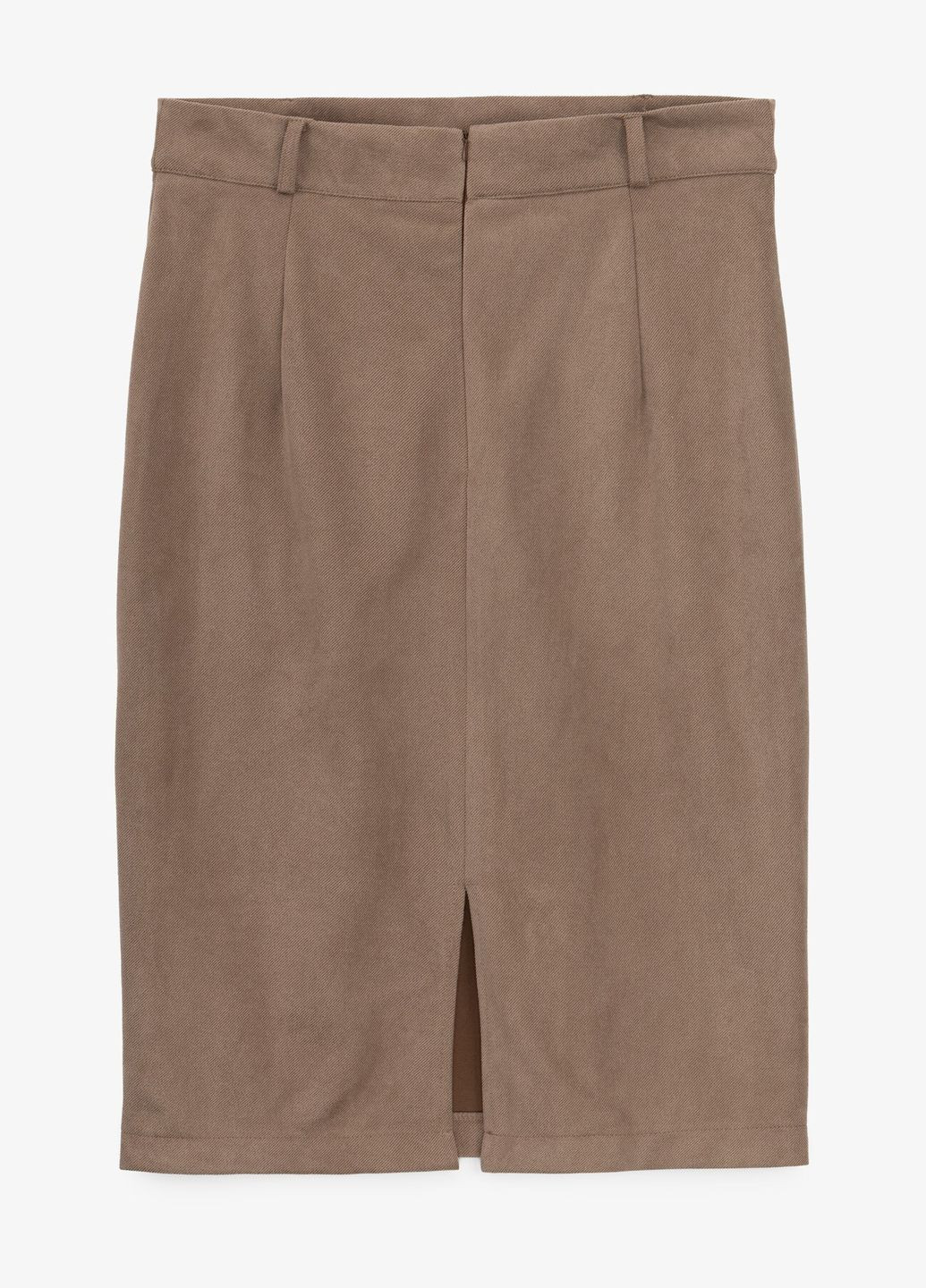 Коричневая повседневная однотонная юбка однотонная женская 2406-k коричневый shop (2000991024670) On me