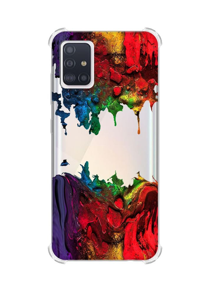 Чохол з потовщеними кутами на Samsung Galaxy A71 / A715 Фарби (принт 249) Creative (359501185)