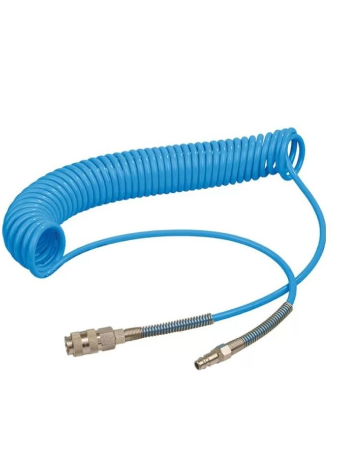 Шланг спіральний (5x8 мм, 20 м) поліуретановий з клапаном і штуцером (22820) Miol (306552508)