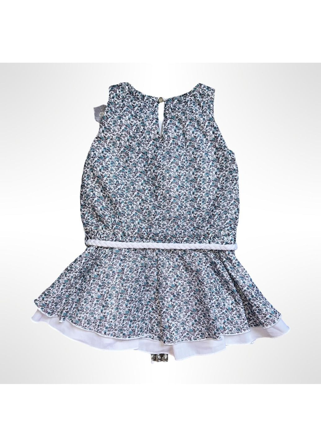 Комбинированное детское летнее платье для девочки club синий (0686) Petito (355258884)