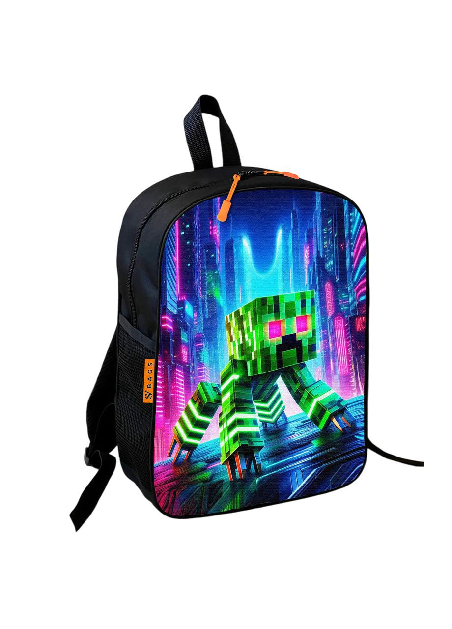 Рюкзак шкільний дитячий Майнкрафт Кріпер «Minecraft» 36х27 см для хлопчика No Brand (323221472)