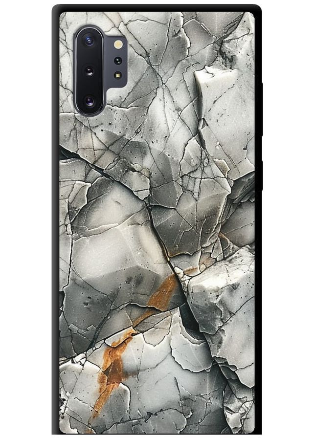 TPU чорний чохол 'Сірий мармур' для Endorphone Samsung Galaxy Note 10 Plus (285109660)