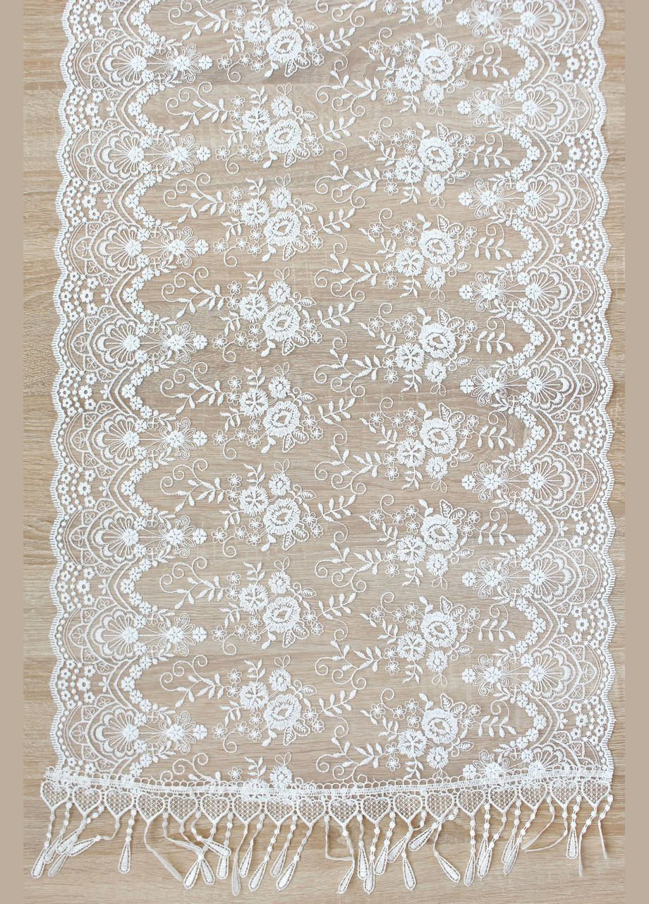 Шарф айвори свадебный церковный ажурный 151008 Husta (322502107)