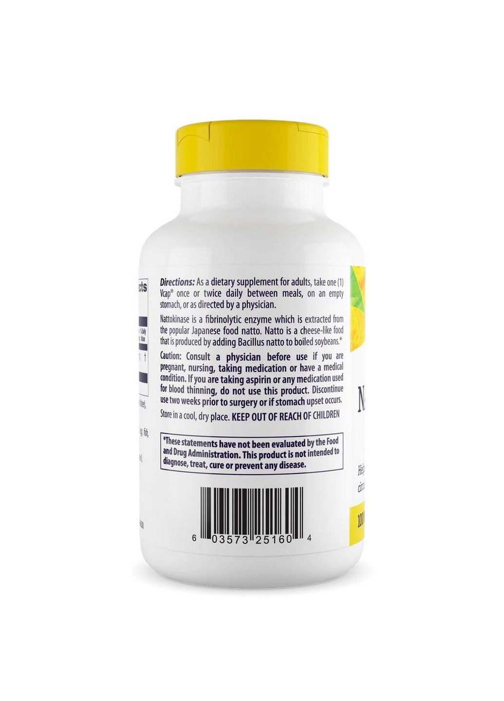 Натуральна добавка Nattokinase 100 mg, 180 вегакапсул Healthy Origins (315868906)