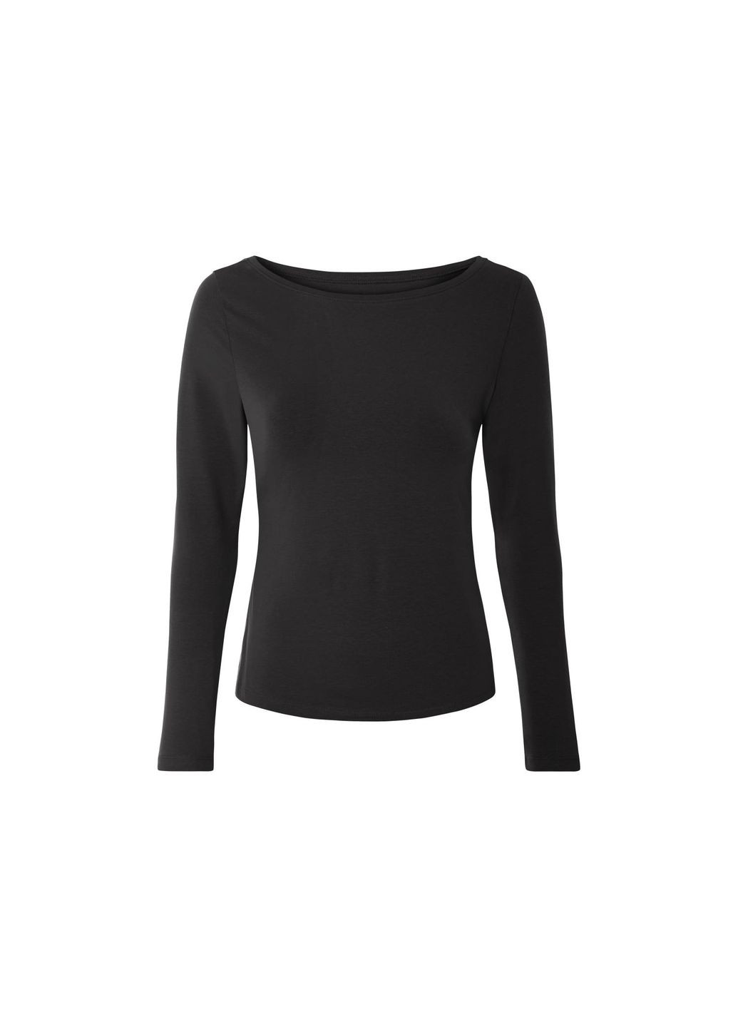 Черный женский лонгслив Esmara (362377079)