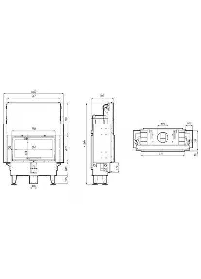 Камінна топка Home INTRA ME SLIM G Defro (370384729)