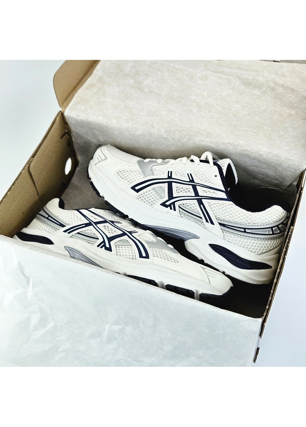 Кросівки жіночі і чоловічі Asics Gel-1130 white blue | Асікс Гель-1130 білі No Brand білі демісезони (363176548)