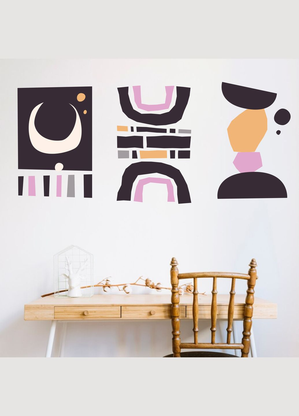 Виниловая интерьерная на стену, обои и другие поверхности "Boho style. Бохо" из Оракала Кавун наклейка (316189966)